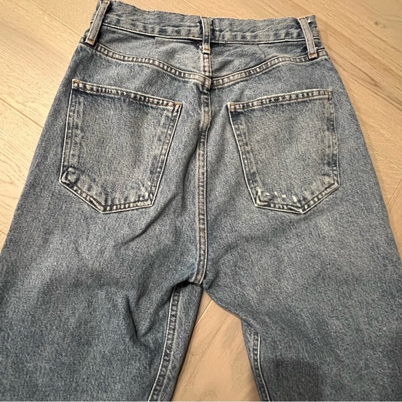 AGOLDE 90's Pinch Waist Straight Leg Distressed Jeans  Sz 24 - Picture 8 of 8
